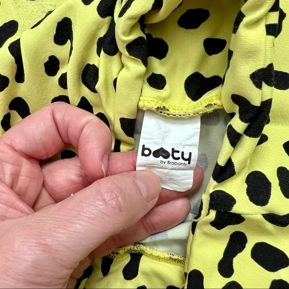 Booty by Brabants Neon Yellow Amazon Baby Leopard Leggings OS - Picture 6 of 8